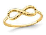 14K Yellow Gold Polished Infinity Ring (size 7)